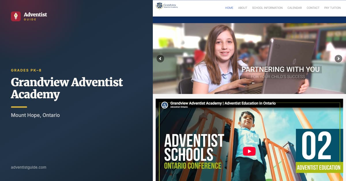 The Grandview Adventist Academy website
