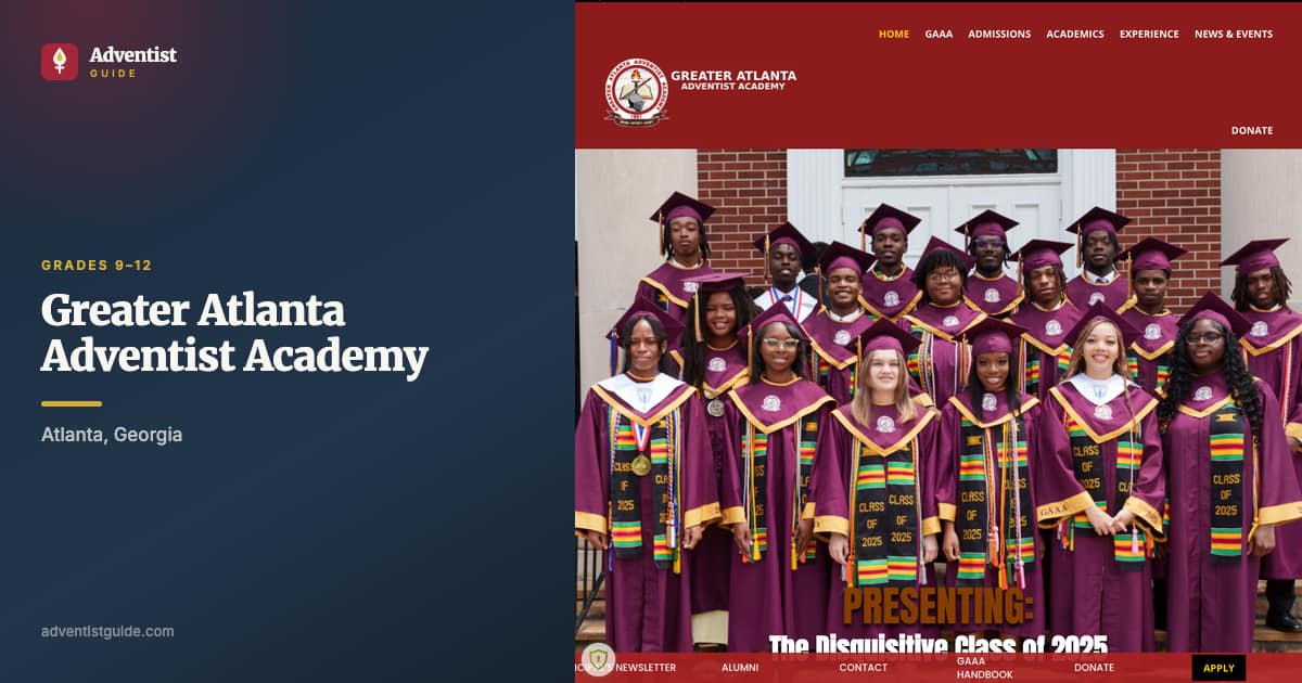 The Greater Atlanta Adventist Academy website