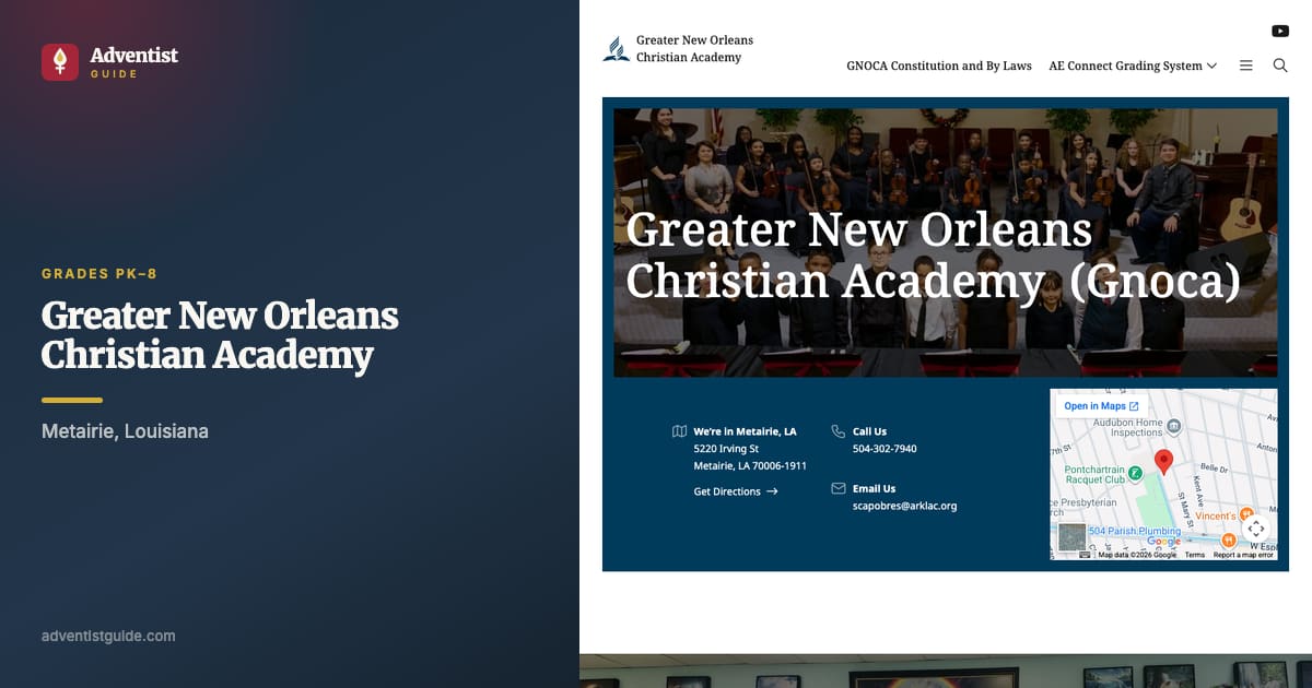 The Greater New Orleans Christian Academy website
