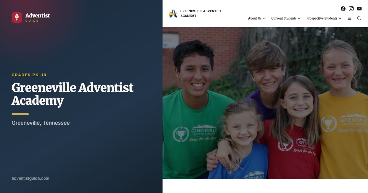 The Greeneville Adventist Academy website