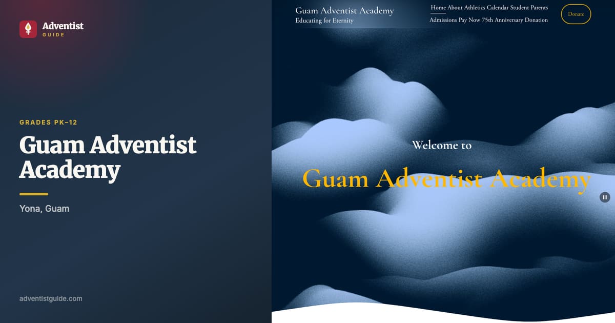The Guam Adventist Academy website