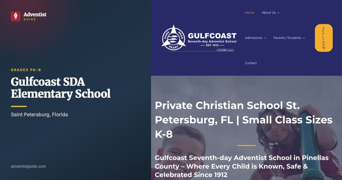 The Gulfcoast SDA Elementary School website