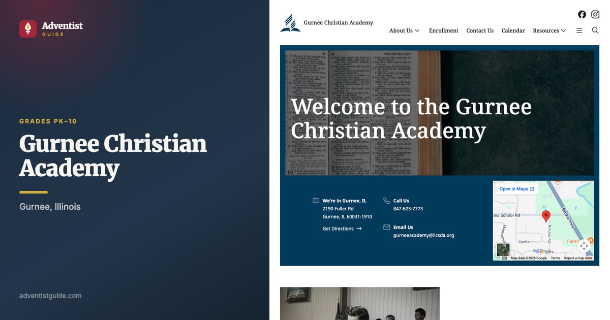 The Gurnee Christian Academy website