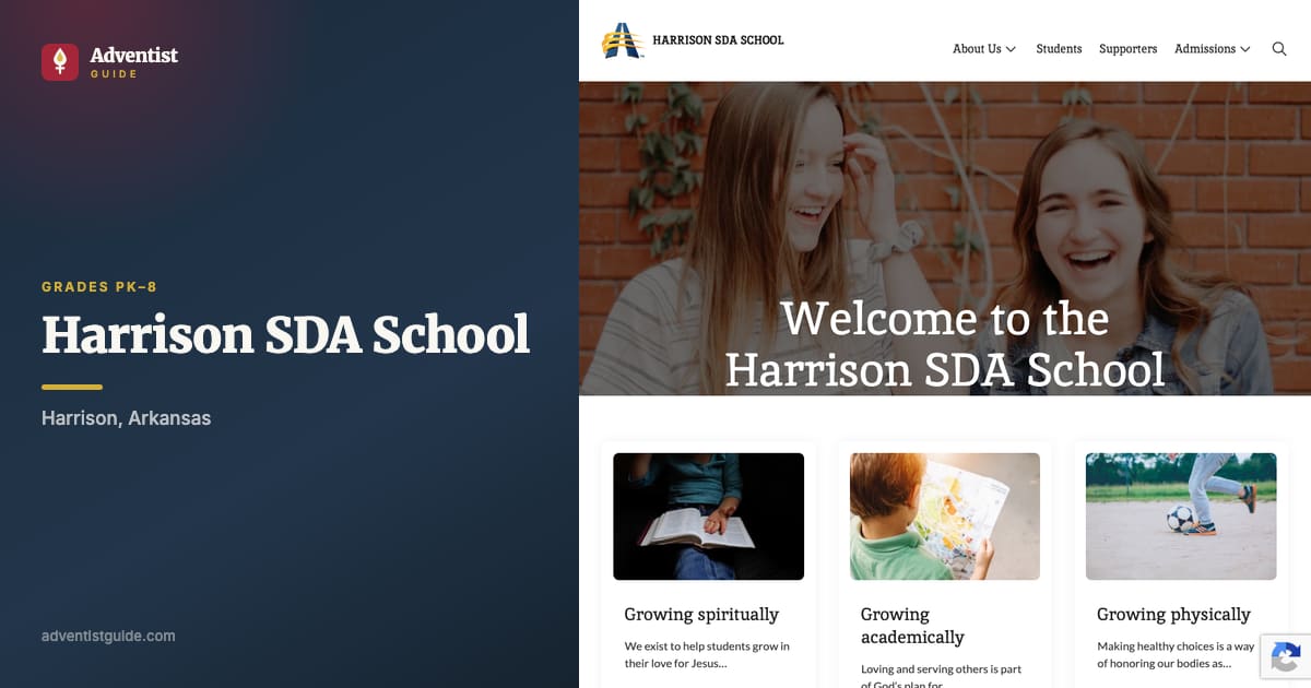 The Harrison SDA School website