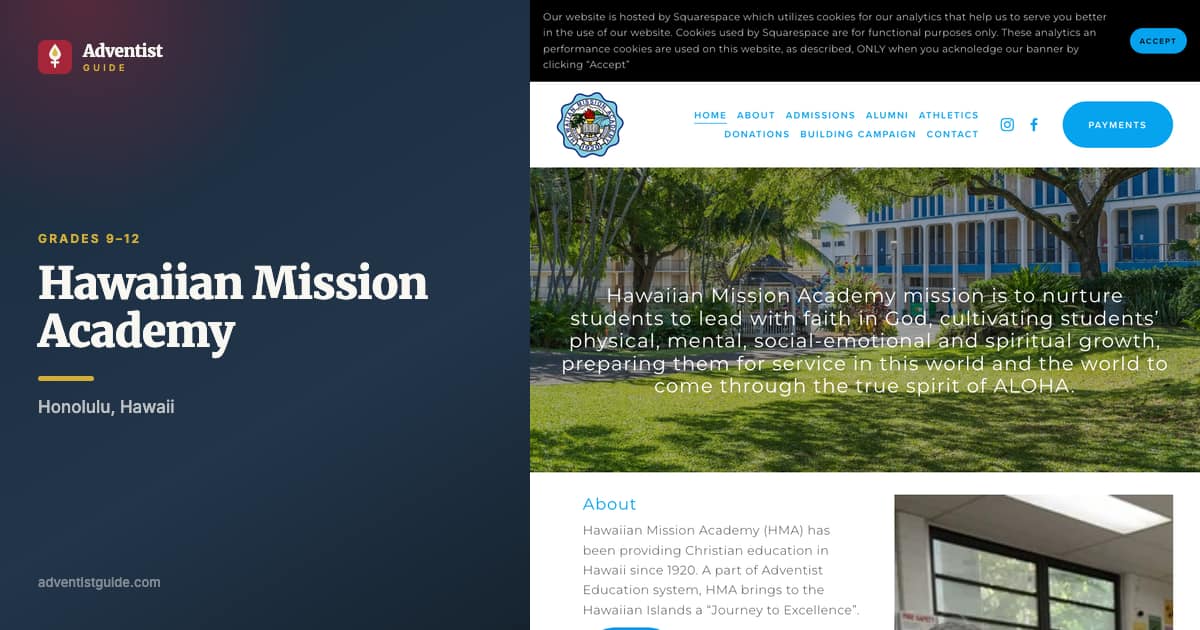 The Hawaiian Mission Academy website