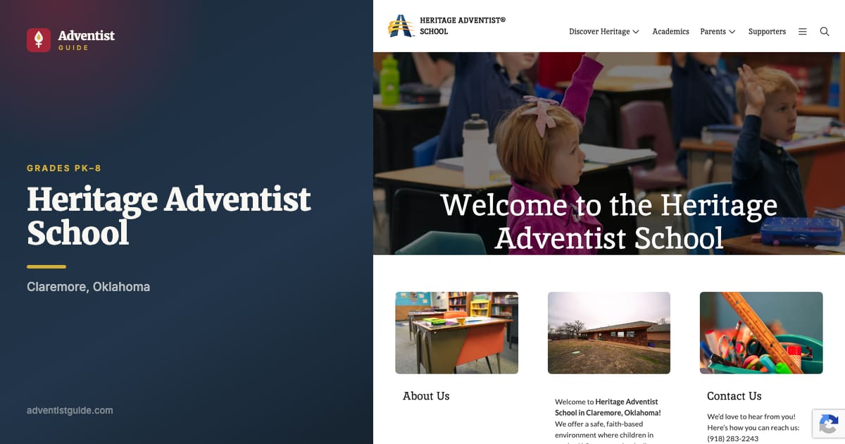 The Heritage Adventist School website