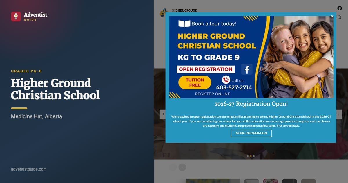 The Higher Ground Christian School website