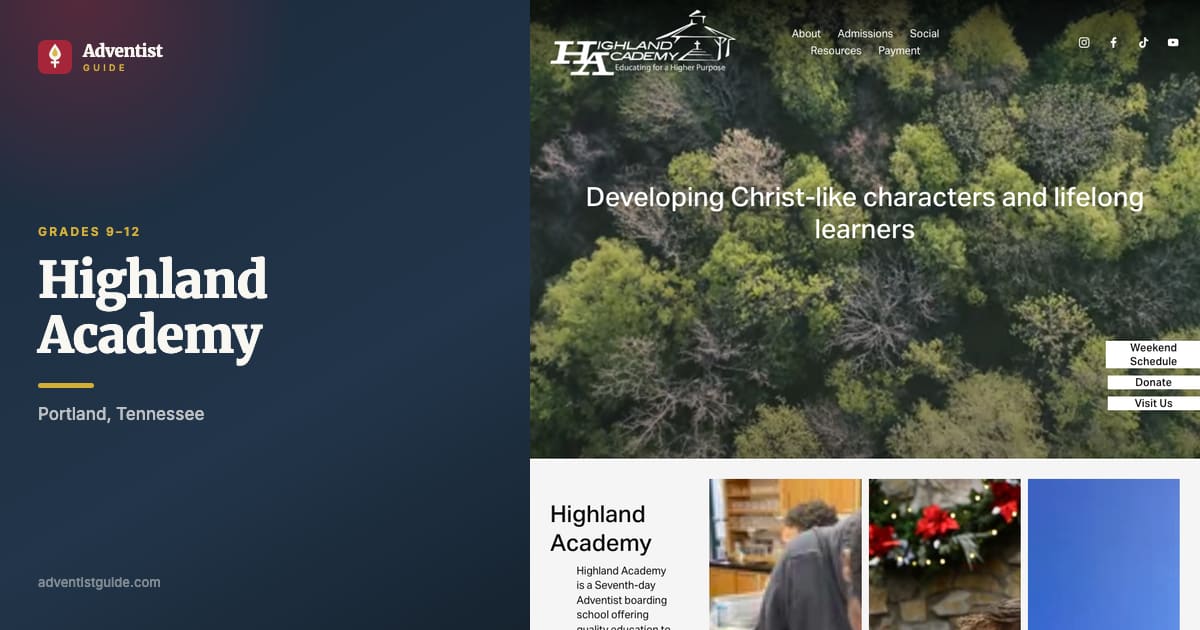The Highland Academy website