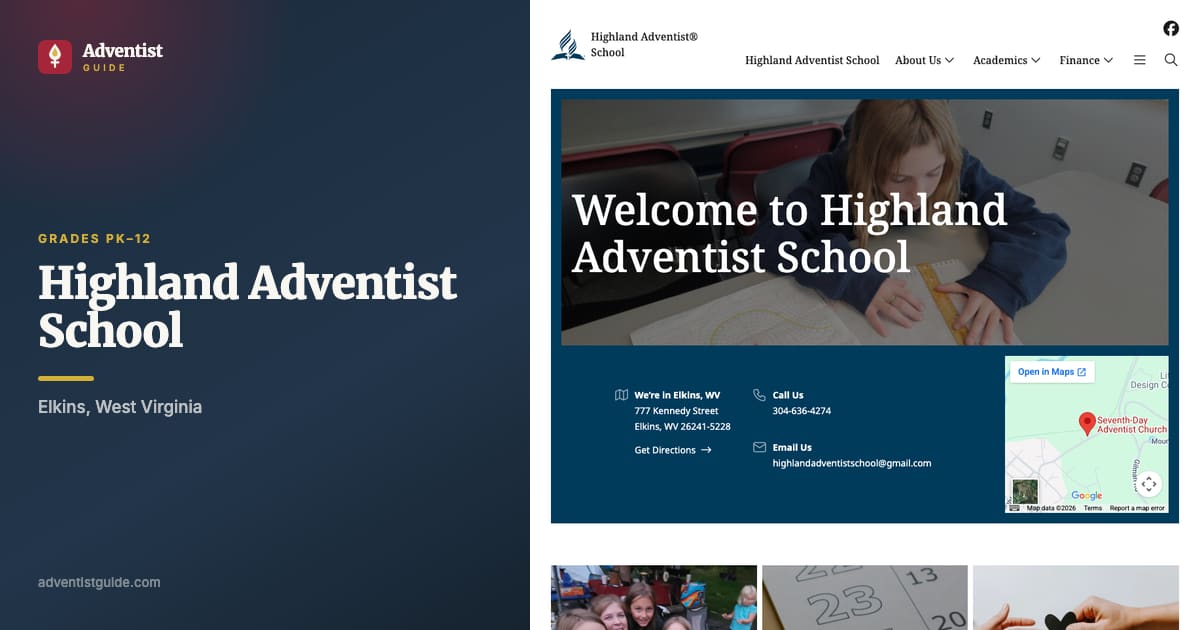 The Highland Adventist School website