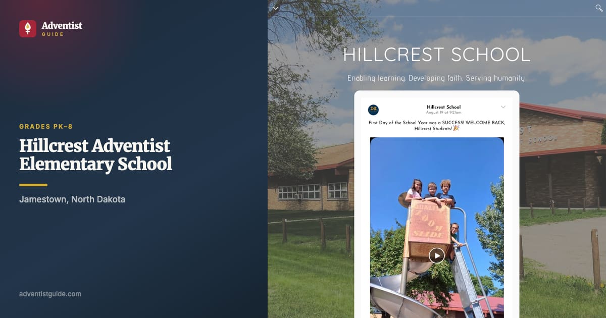 The Hillcrest Adventist Elementary School website