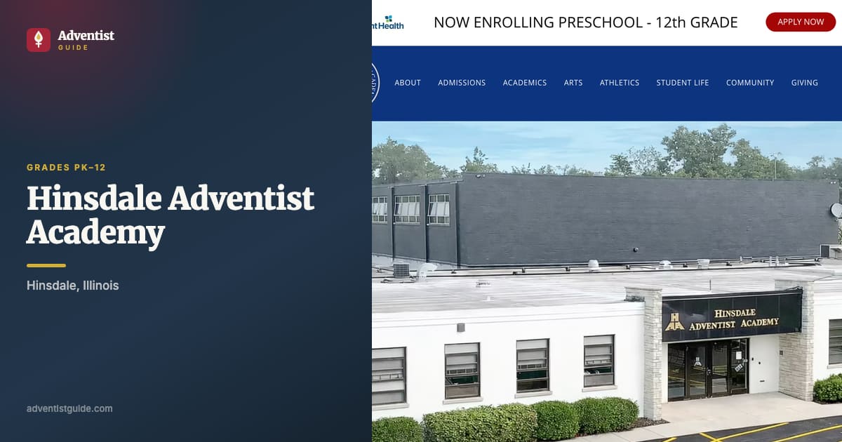 The Hinsdale Adventist Academy website