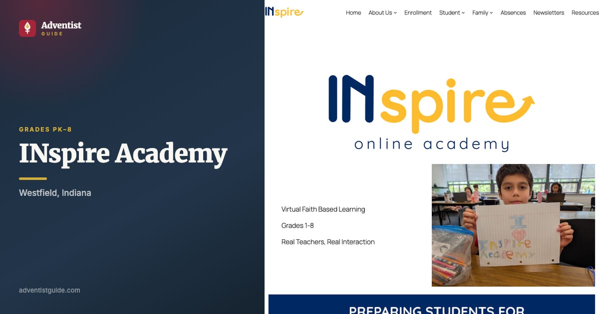 The INspire Academy website