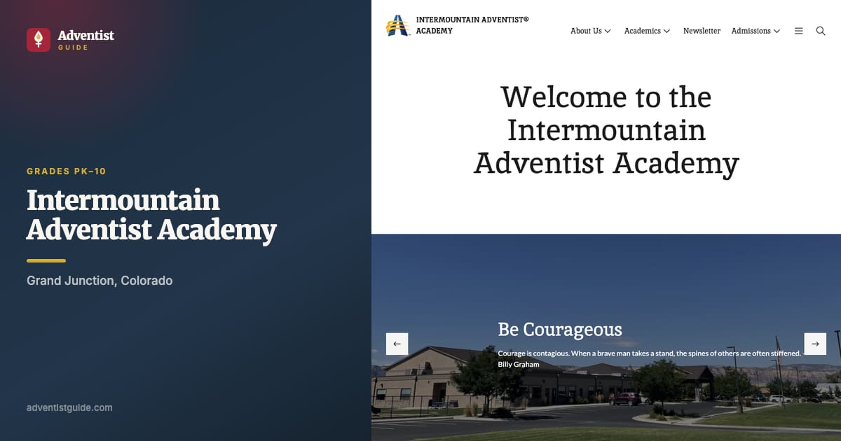 The Intermountain Adventist Academy website