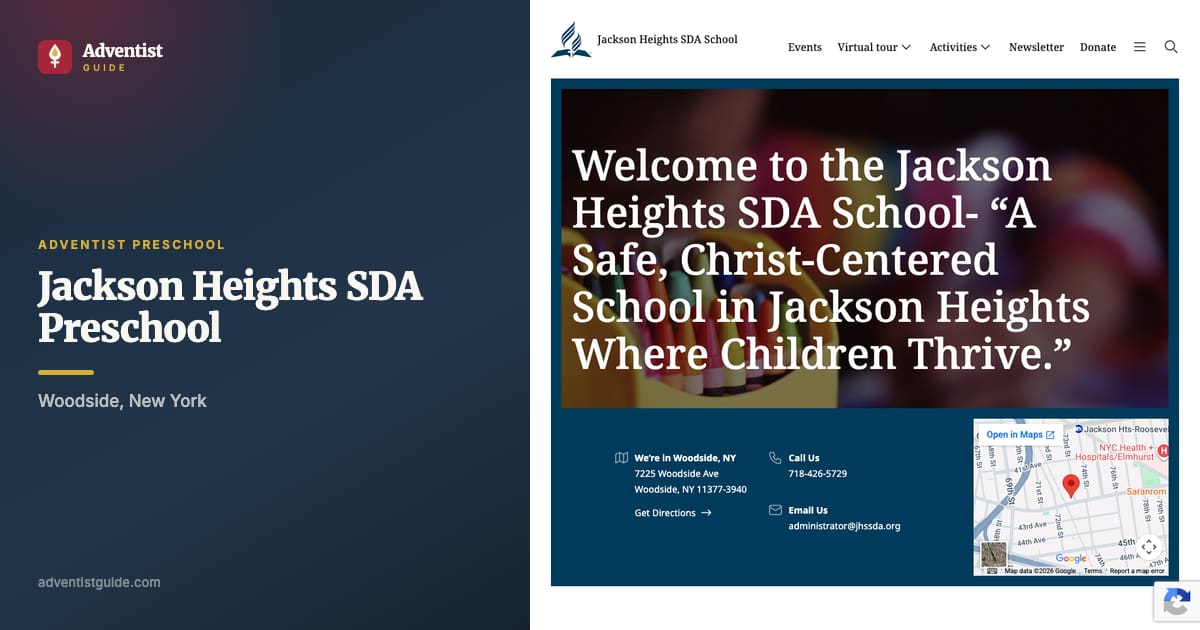 The Jackson Heights SDA Preschool website