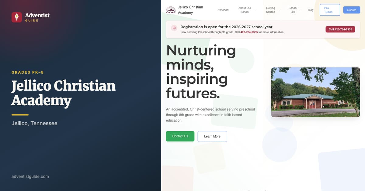 The Jellico Christian Academy website