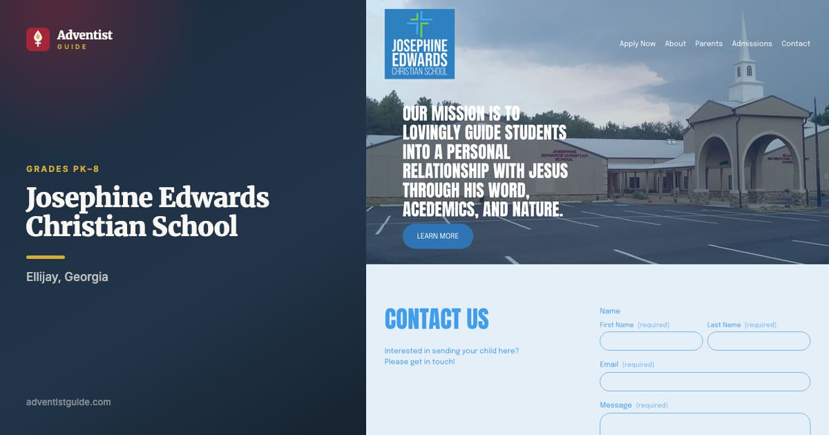 The Josephine Edwards Christian School website