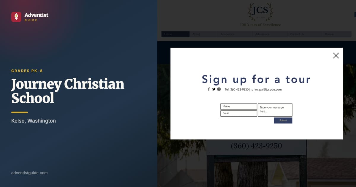 The Journey Christian School website