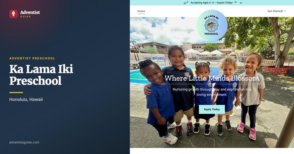 The Ka Lama Iki Preschool website