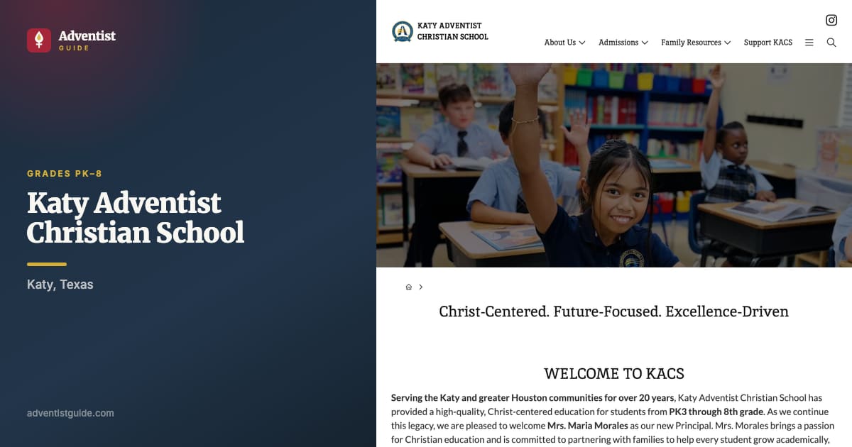 The Katy Adventist Christian School website
