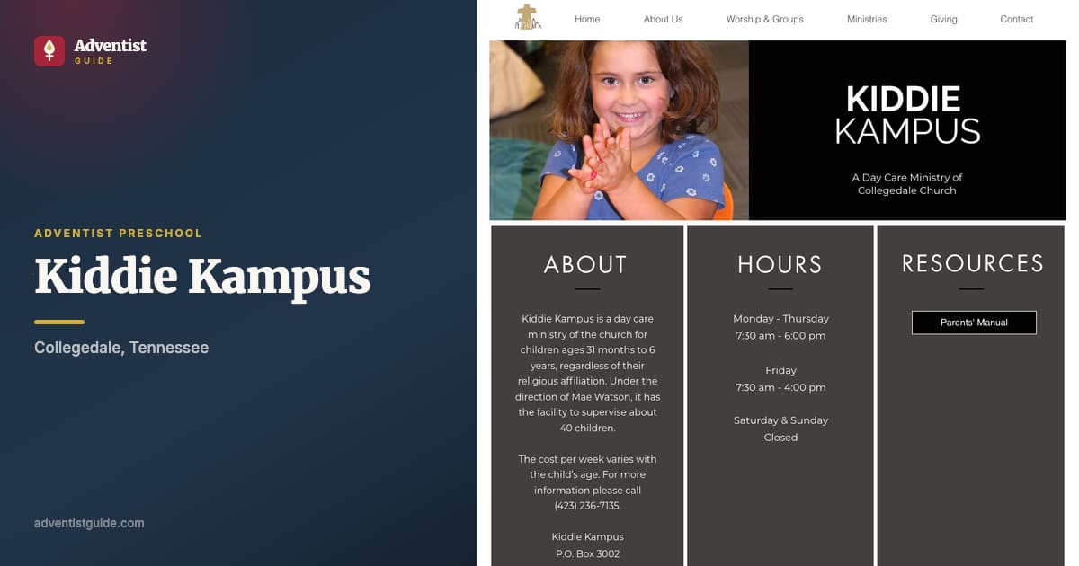 The Kiddie Kampus website
