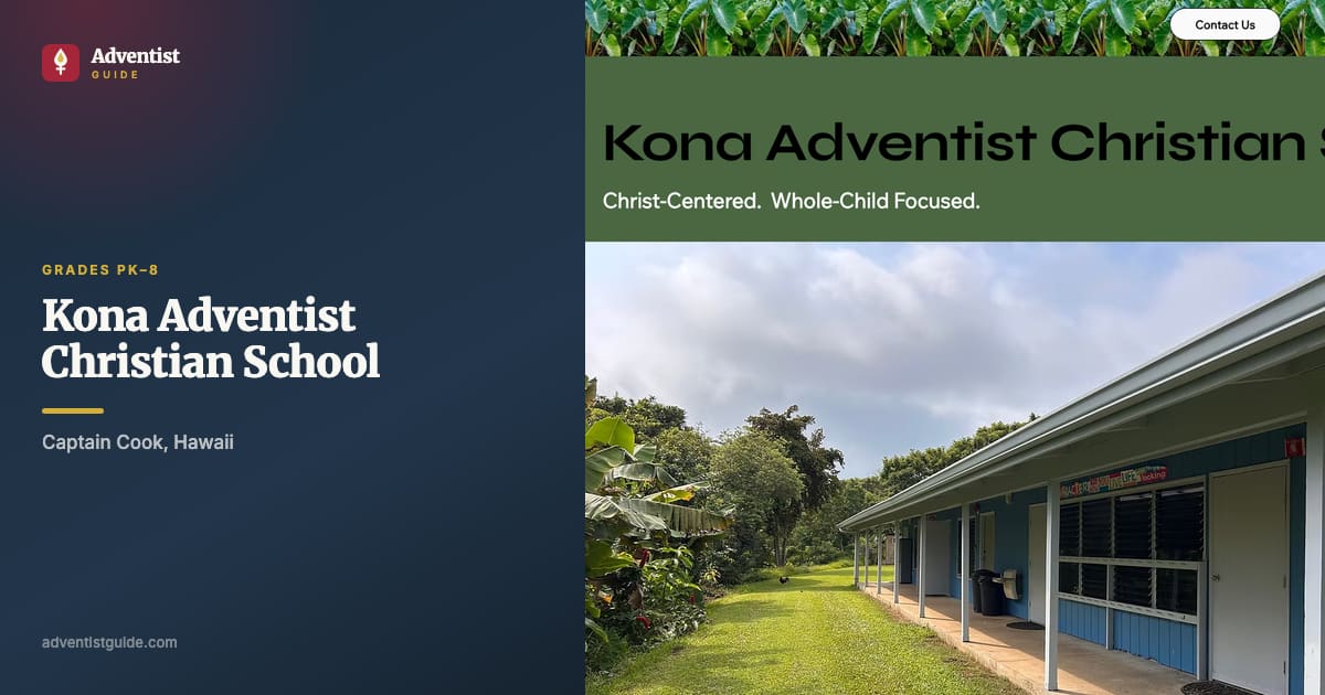 The Kona Adventist Christian School website
