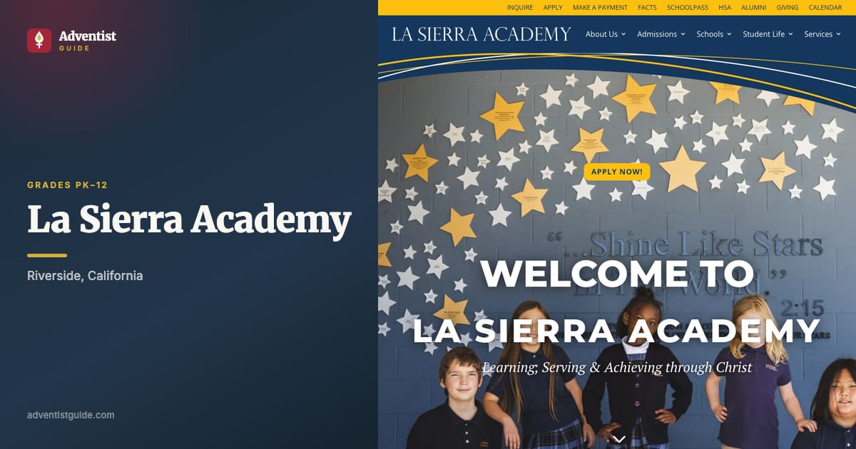 The La Sierra Academy website
