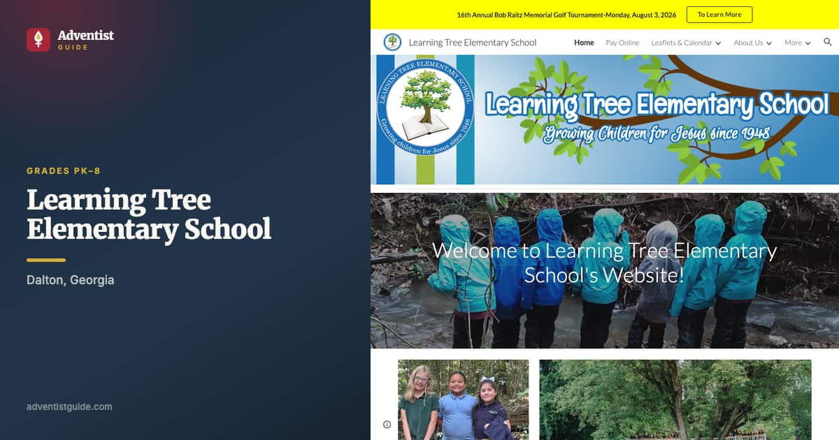 The Learning Tree Elementary School website