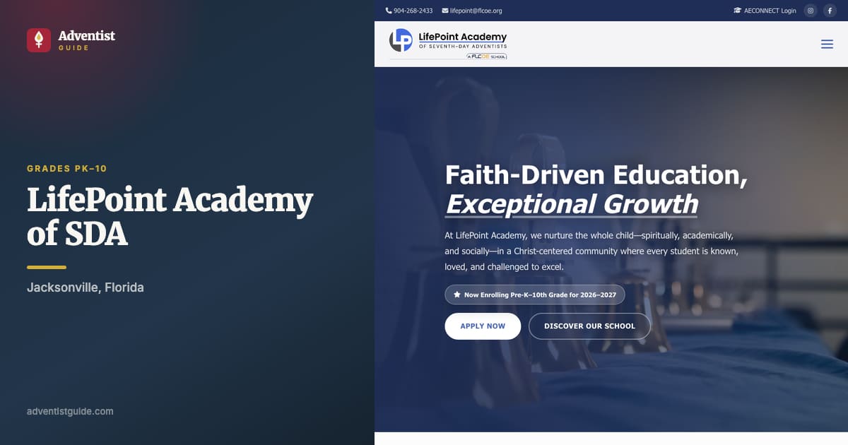 The LifePoint Academy of SDA website