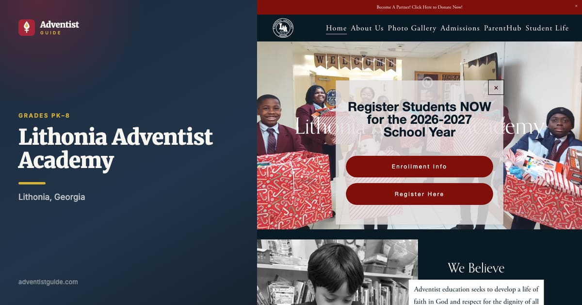 The Lithonia Adventist Academy website