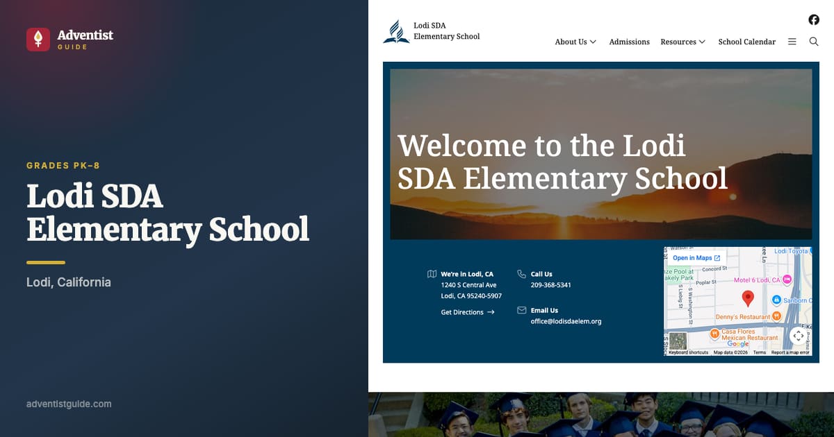 The Lodi SDA Elementary School website
