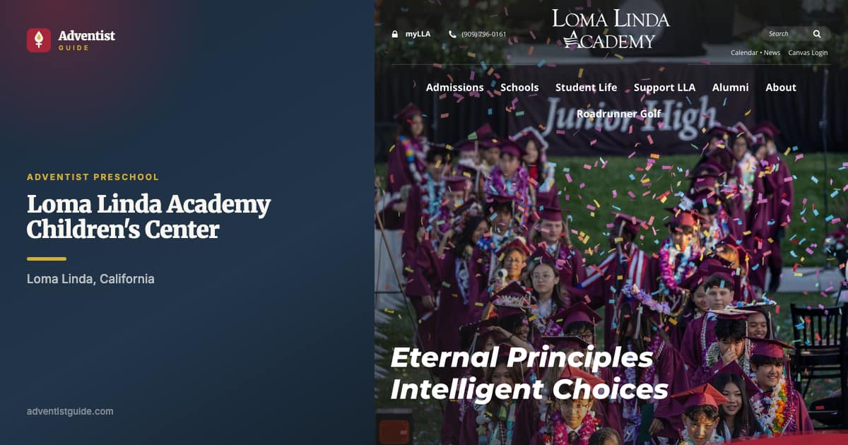 The Loma Linda Academy Children's Center website