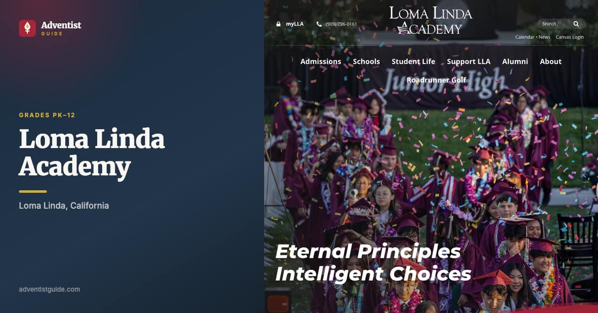 The Loma Linda Academy website
