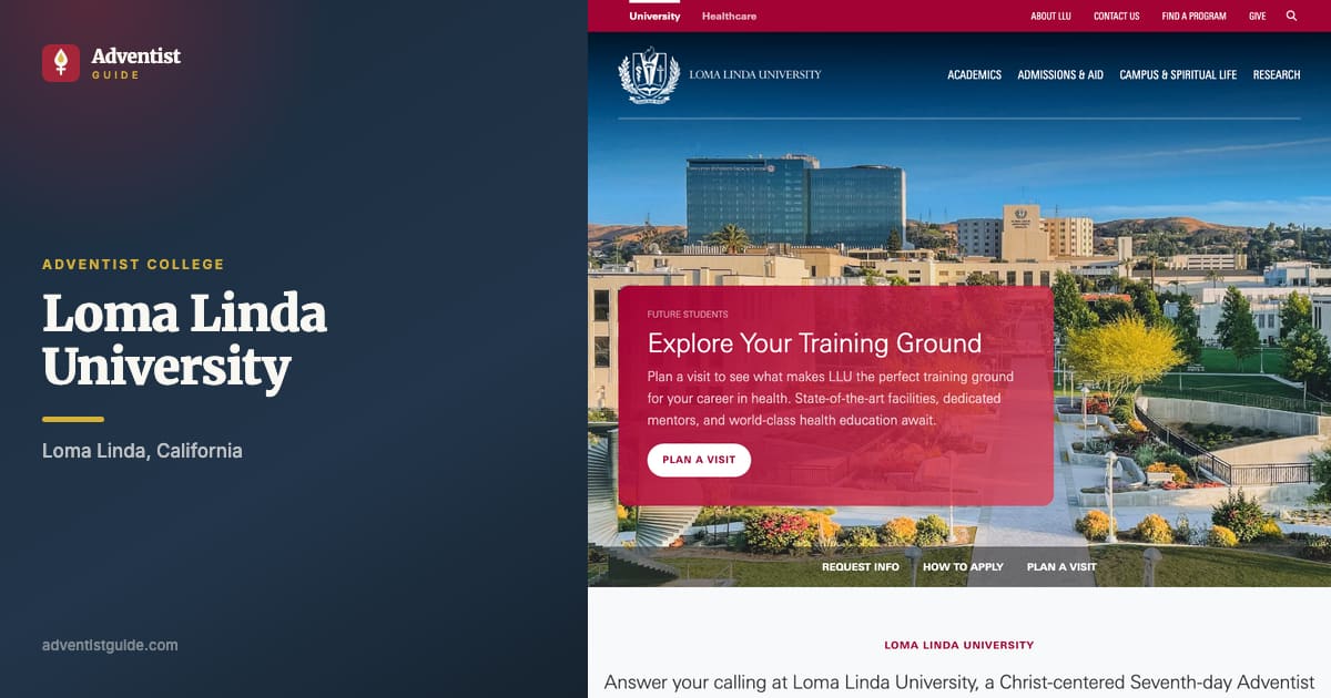 The Loma Linda University website