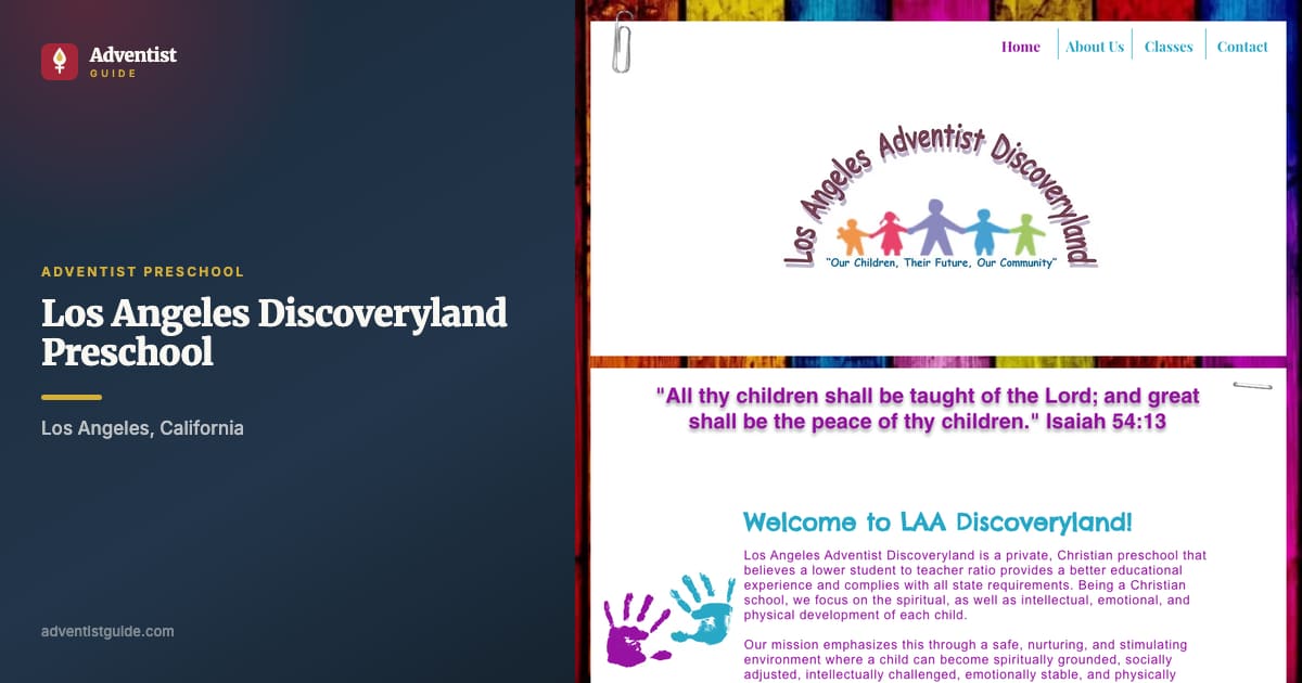 The Los Angeles Discoveryland Preschool website
