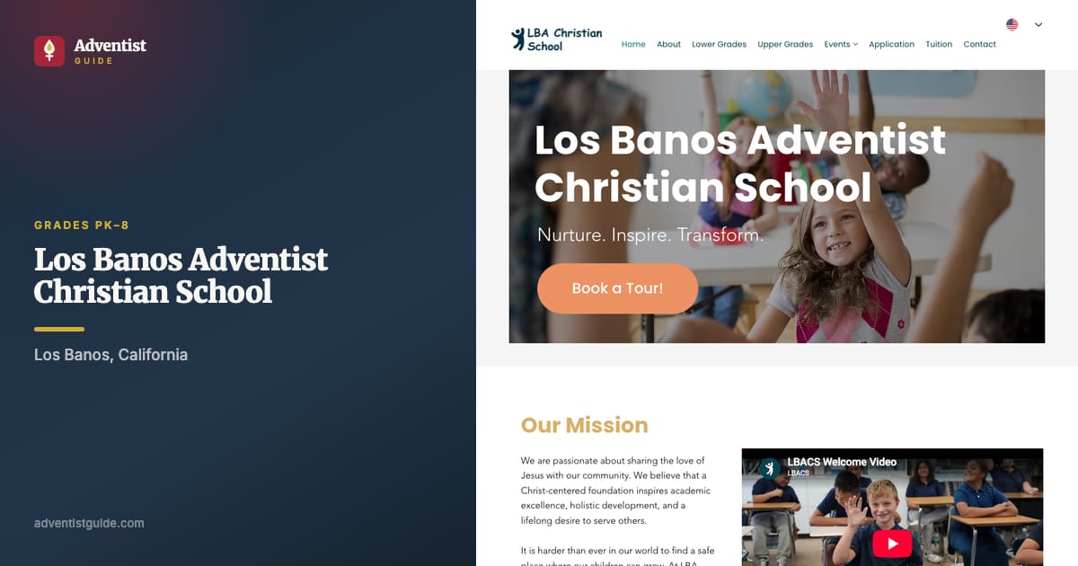 The Los Banos Adventist Christian School website