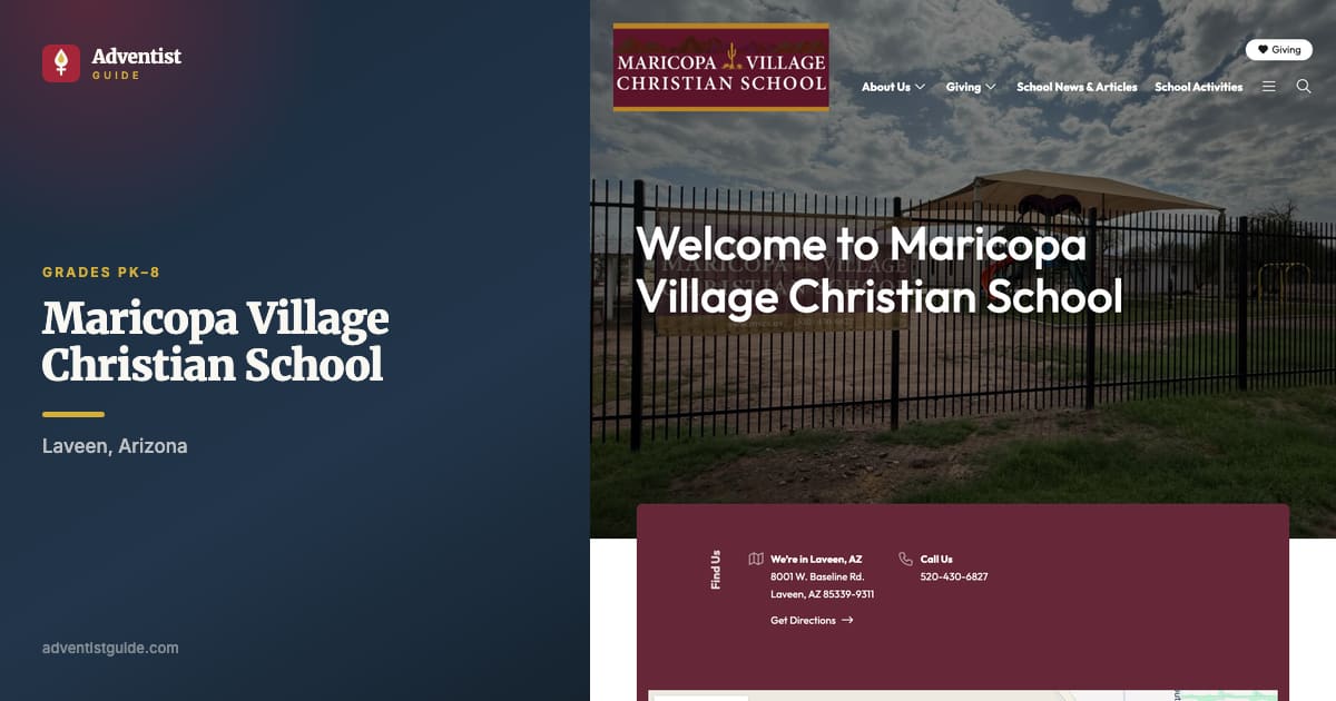 The Maricopa Village Christian School website