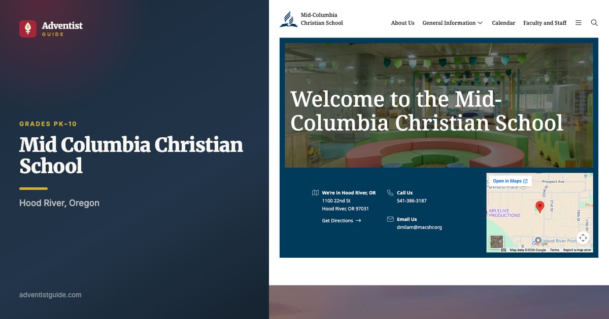The Mid Columbia Christian School website
