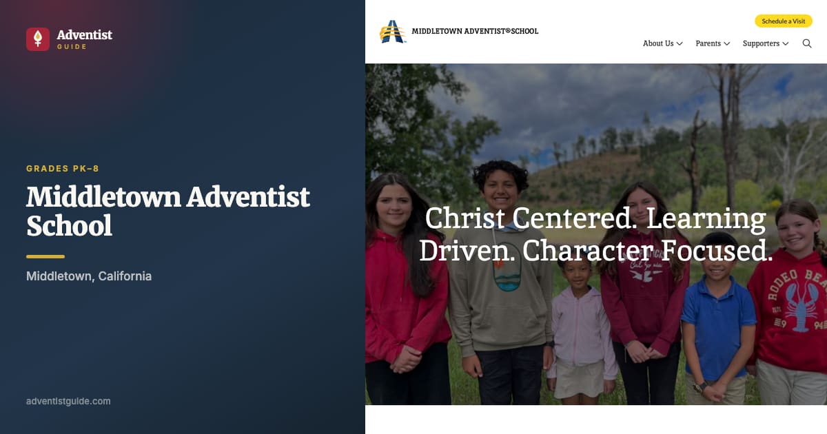 The Middletown Adventist School website