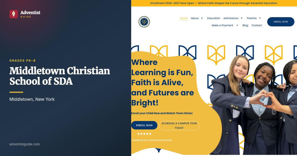 The Middletown Christian School of SDA website