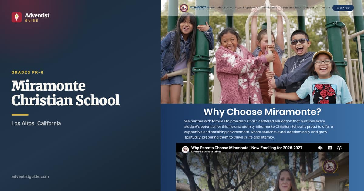 The Miramonte Christian School website