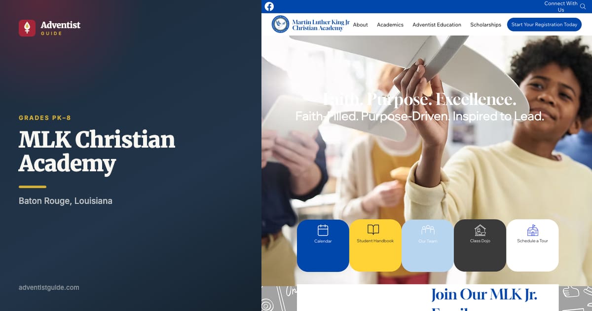 The MLK Christian Academy website