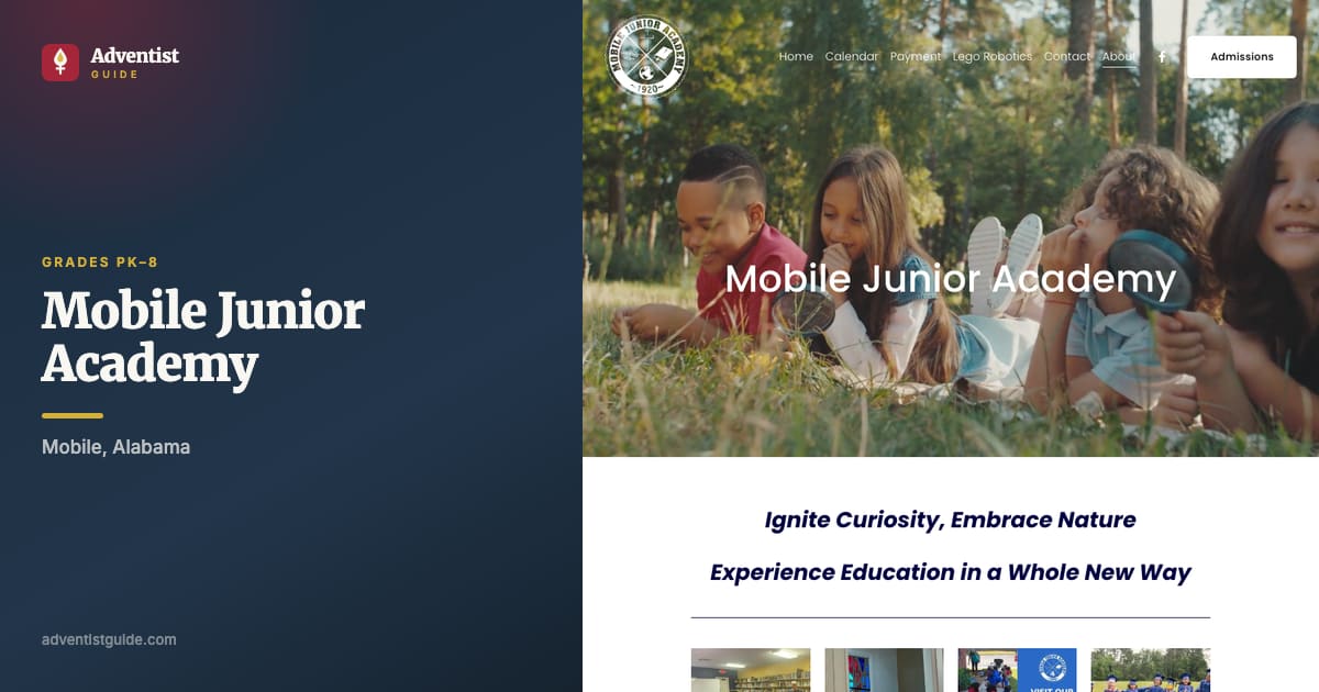 The Mobile Junior Academy website