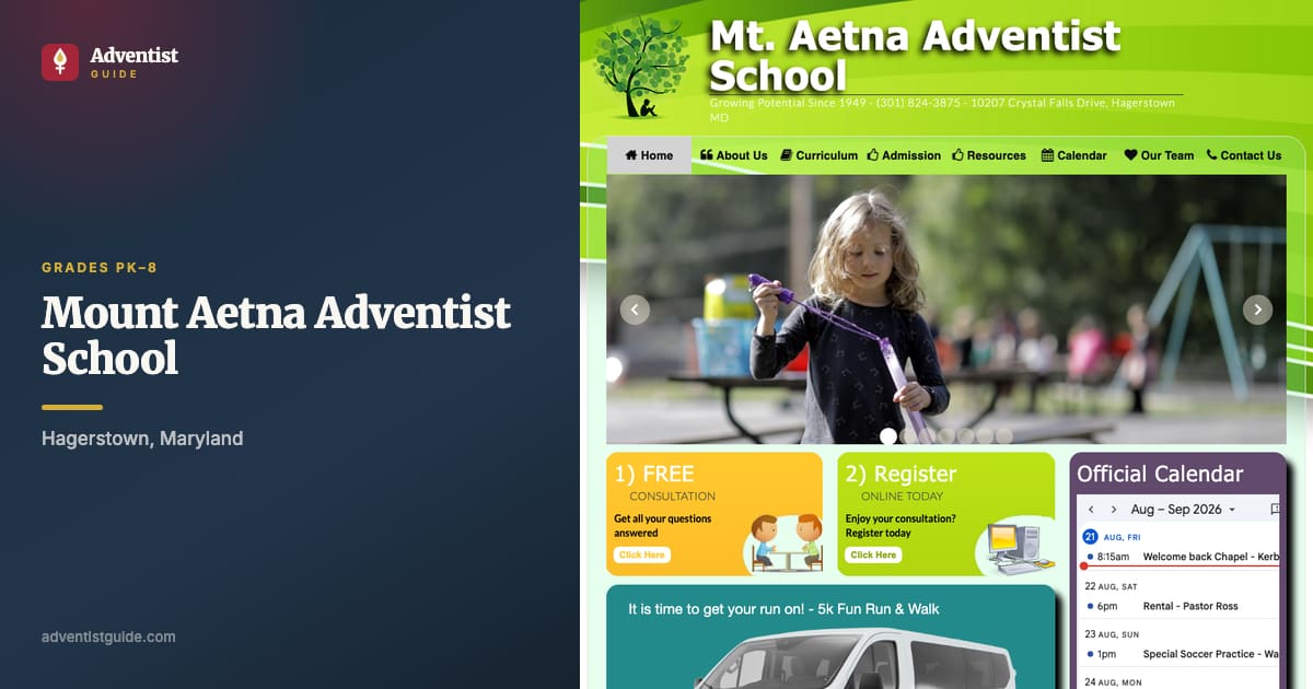 The Mount Aetna Adventist School website