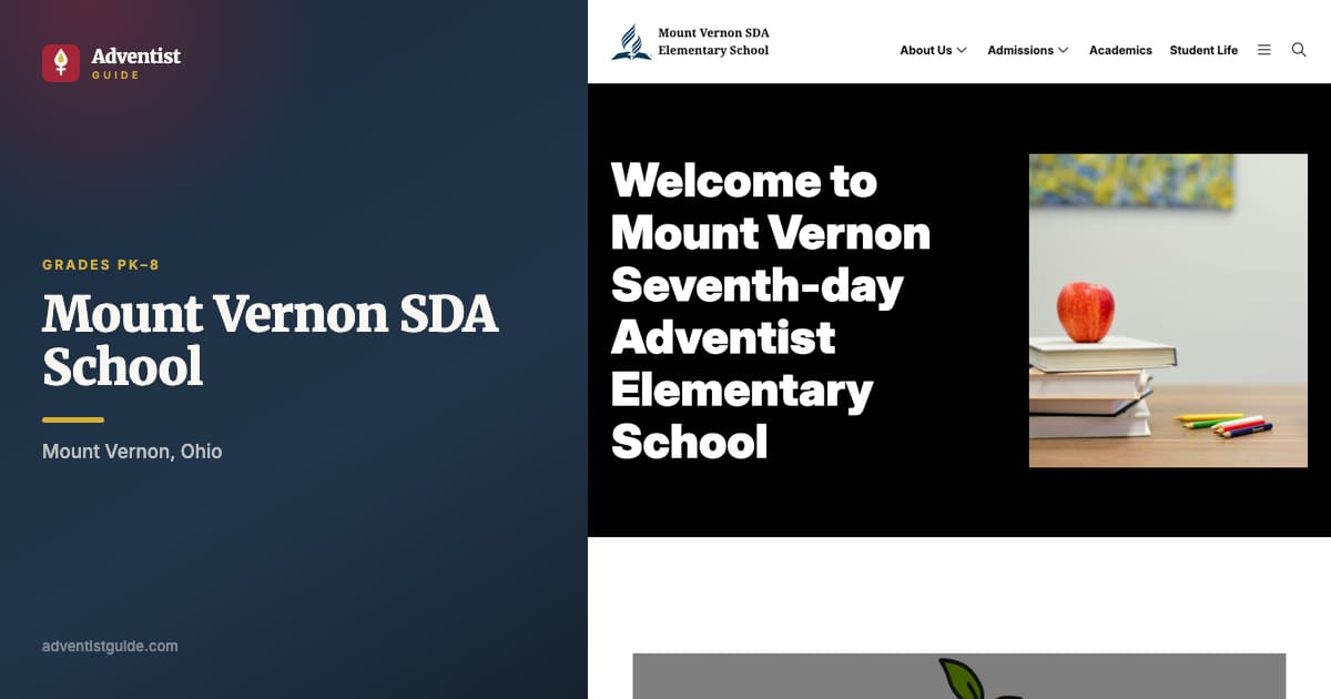 The Mount Vernon SDA School website