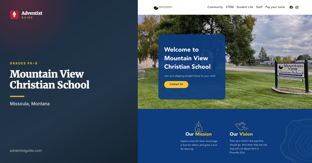 The Mountain View Christian School website