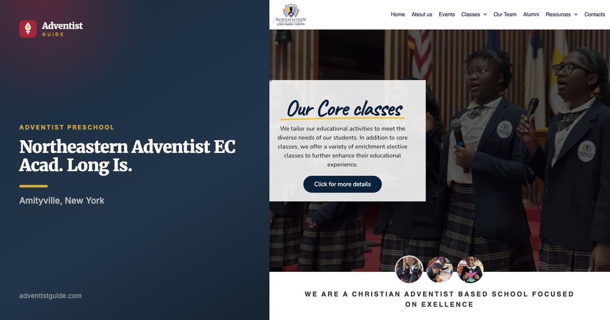 The Northeastern Adventist EC Acad. Long Is. website