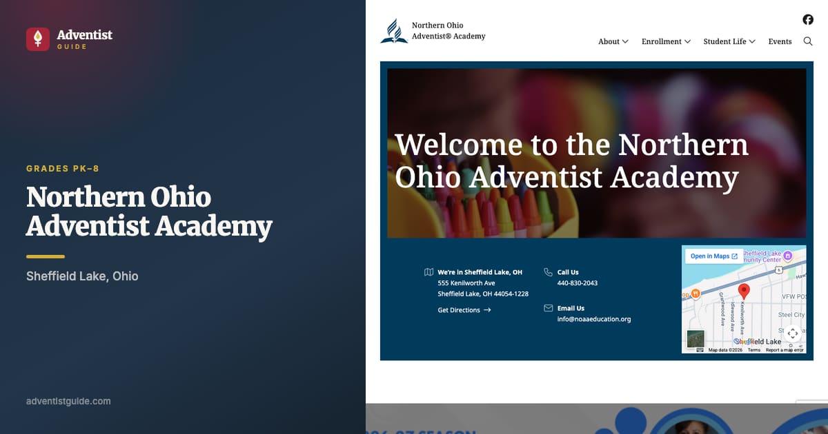 The Northern Ohio Adventist Academy website