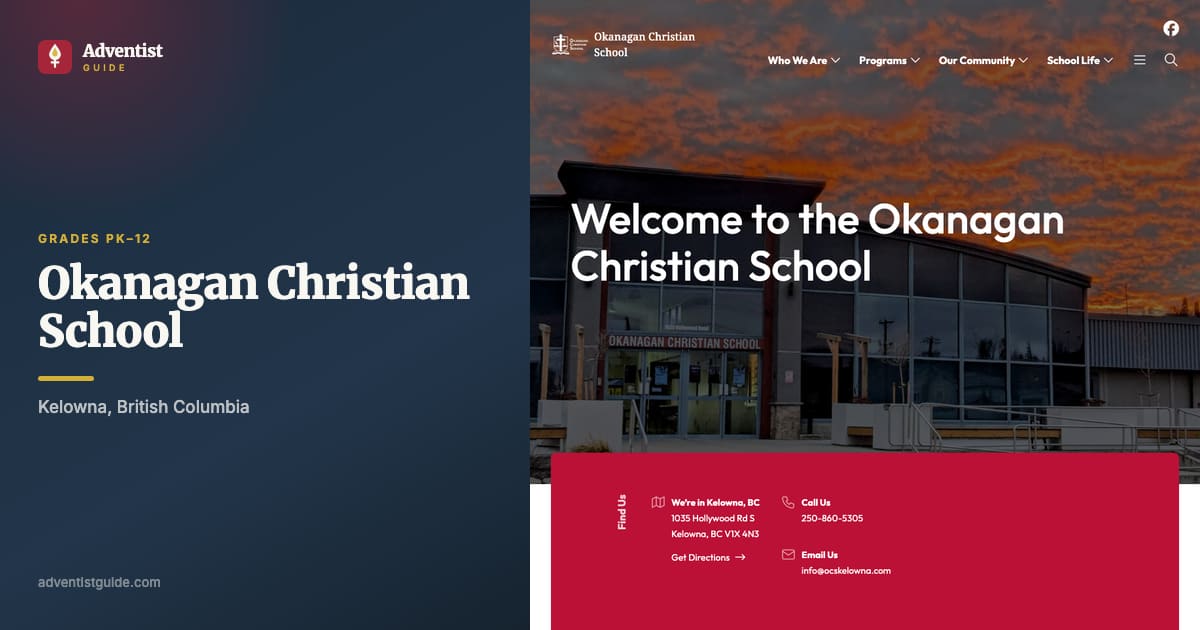 The Okanagan Christian School website