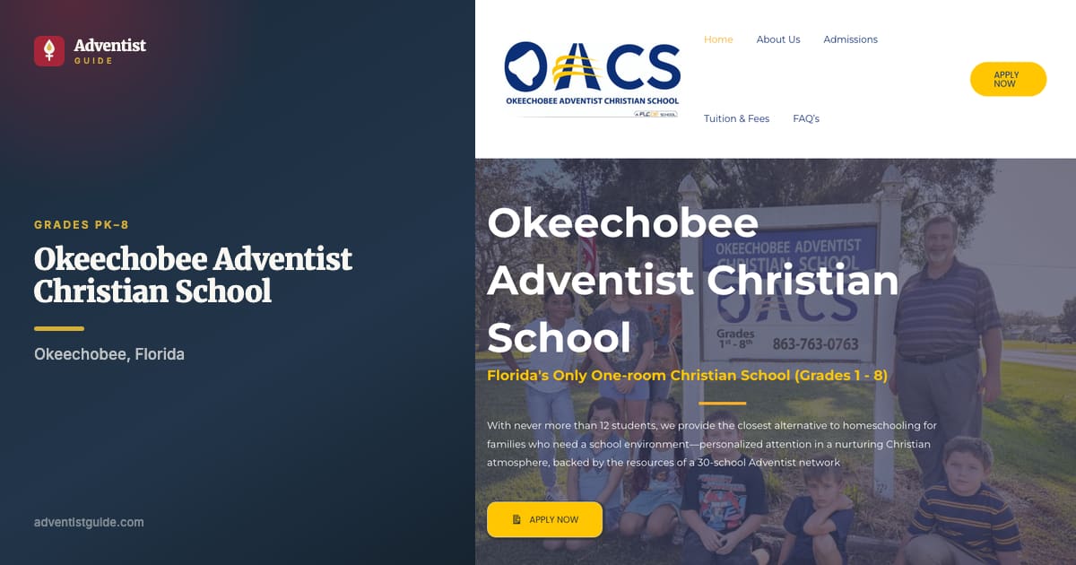 The Okeechobee Adventist Christian School website