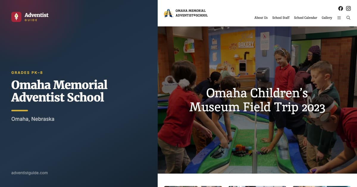 The Omaha Memorial Adventist School website